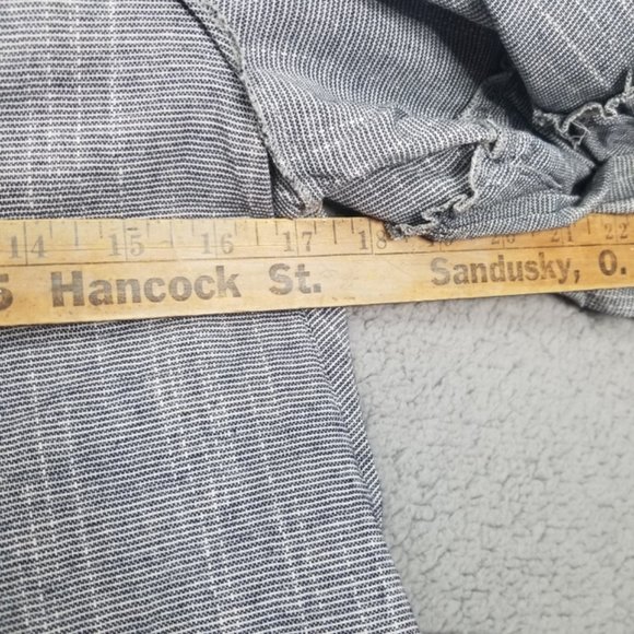 ALTAR'D STATE Navy Striped NWT Short Bell Sleeve Blouse Top - Picture 8 of 9